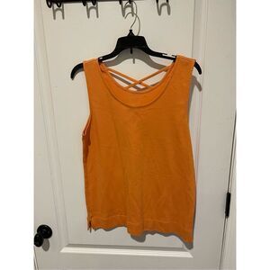 No tags Peach cross cross back tank top